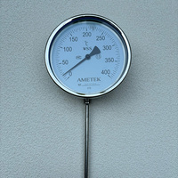 Digital Bimetal Pointer Temperature Sensor Thermometer Industrial Reactors Water Temperature 0-600C Stainless Steel OEM ODM