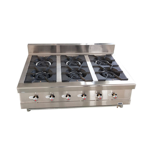 Free Standing Ristorante In Acciaio Inox Stufa A Gas Bruciatore di 3 - Product Image 4