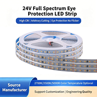 Bande lumineuse LED flexible SMD2835, 24V, 120 LED/mètre, adaptée aux chambres, miroirs, cuisines et décoration intérieure