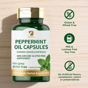 Op Maat Gemaakte Kruidencapsules Voor Volwassen Pepermuntolie <span class=keywords><strong>Capsules</strong></span> Bevat Rozemarijn En Tijm Non-Gmo En Glutenvrij Supplement - Product Image 6