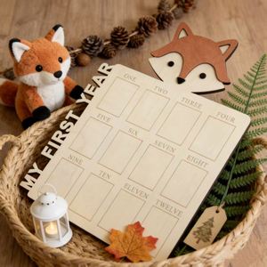 Cadre photo personnalisé pour bébé en gros « Mon Premier Anniversaire » – Cadre en bois pour étapes importantes, cadeau de naissance idéal pour les nouveaux parents - Product Image 2