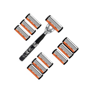 Manual 6-Blade Razor With Replacement Blades Universal For 7-Blade Shaving Heads Imported Stainless Steel Blade Material - Product Image 5