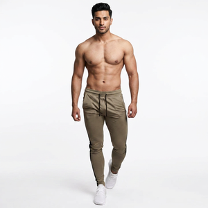2026 Top Quality Men Winter Wear Sweat <b>Trouser</b> With <b>Elastic</b> <b>Waist</b> Solid Color Men Sweatpants For Sale - Product Image 1