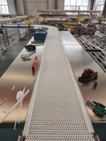 Sistema de Transportador Modular para Elevação de Frutas e Processamento de Alimentos, Correia Transportadora Modular com Design de Cadeia Plástica Flexível