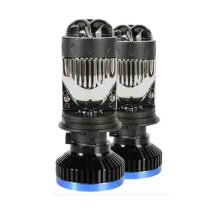 Neu einführung Matrix T8 H4 Mini Optische Linse Scheinwerfer Original Lampe Ersetzt H4 Dual Lens Fern-und Nahe Integration Plug & Play