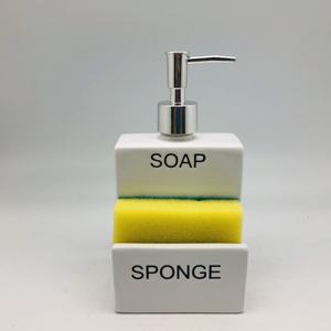 BESTCERA serigrafia piatto 2in 1 spugna ceramica porta accessori fattoria-sapone da cucina con porta spugna - Product Image 5