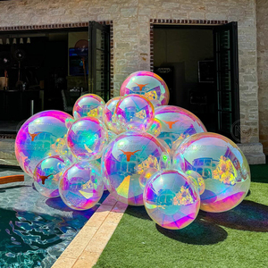 Esferas de Espejo Inflables Personalizadas, Bola Brillante Inflable, Globo Grande de PVC, Esfera de Espejo Cromada Inflable para Decoración de Bodas y Fiestas Navideñas - Product Image 4