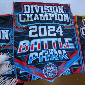 Cheersport Custom Champions <span class=keywords><strong>Banner</strong></span> <span class=keywords><strong>para</strong></span> campeonatos de porristas Diseño portátil <span class=keywords><strong>para</strong></span> competiciones superiores de principiantes - Product Image 4