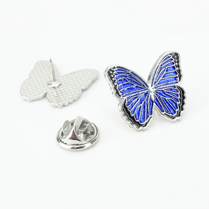 Pins de solapa de esmalte personalizados bañados en plata, broches de esmalte de dibujos animados de paloma, mariposa, azulón, cisne, flamenco, pin de esmalte suave con diseño de animales - Product Image 2