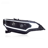 Sequential Turn Signal Headlight Assembly for Honda Fit 2014-2020 With U Shape DRL and Crystal Clear Lens Design