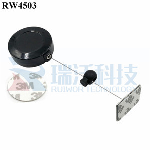 RUIWOR RW4503 Vòng Có Thể Thu Vào Công Cụ Nylon Dây Buộc Cộng Với Hình Chữ Nhật Dính Kim Loại Tấm - Product Image 5