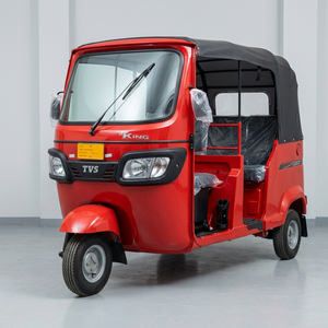 Electric Passenger <b>Tricycle</b> 48V 501-800W Open Body 3 Seats Steel DOT Certified Black with Yellow Canopy - Product Image 1