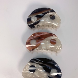 Nouveau potins demi-rond acide acétique épingle à cheveux Tai Chi Bagua éléments Totem épissage cheveux griffe grande pince - Product Image 3