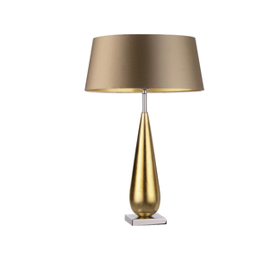 Lampe de salon de luxe pour la décoration de la maison avec abat-jour en soie plastique noire pour lampe de bureau double - Product Image 3