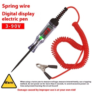 จอแสดงผลดิจิตอล LED สำหรับทดสอบวงจรไฟฟ้า ตรวจจับฟิวส์ 12V 24V 70V เครื่องมือซ่อมรถยนต์ เครื่องทดสอบแรงดันไฟฟ้ารถยนต์แบบปรับแต่งได้ - Product Image 3