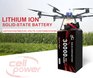 Batterie de drone à semi-conducteurs d'origine usine 30Ah 32Ah, haute densité énergétique, pack de batteries au lithium personnalisé pour aéronefs UAV - Product Image 1
