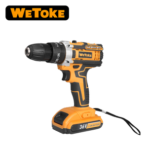 Wetoke可充电无刷<span class=keywords><strong>Bor</strong></span>无绳冲击钻工业电动便携式36v其他电钻套装 - Product Image 2