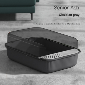 Caja de Arena <span class=keywords><strong>para</strong></span> Gatos Rectangular Grande, Fácil de Limpiar, de Plástico Ecológico, Inodoro <span class=keywords><strong>para</strong></span> Gatos - Product Image 6