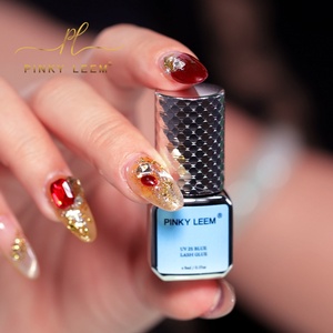 Pegamento para Pestañas UV de Secado Rápido Pinky Leem al por Mayor, Duración de 7-8 Semanas, Lámpara LED UV, Pegamento Azul para Pestañas UV - Product Image 2