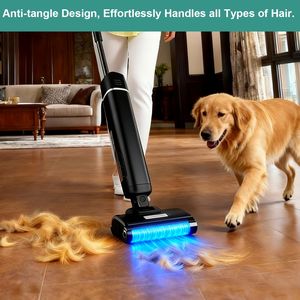 เครื่องทำความสะอาดพื้นไร้สายอั<span class=keywords><strong>จ</strong></span>ฉริยะ พร้อมข้อได้เปรียบด้านราคาที่แข็งแกร่ง  ตัวกรอง HEPA  หน้า<span class=keywords><strong>จ</strong></span>อ LED สำหรับทำความสะอาดพื้นแข็งในครัวเรือน พร้อมใช้งาน - Product Image 5