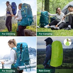 Mochila de montaña de alta calidad de 50L, bolsa de viaje ligera, mochila de senderismo, cubierta de lluvia - Product Image 6