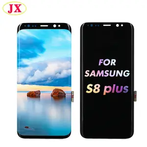 จอ LCD แท้สำหรับ Samsung Galaxy S8 Plus 8 +,จอสัมผัสดิจิทัลแบบเปลี่ยนจากโรงงานขายส่งโทรศัพท์มือถือ LCD