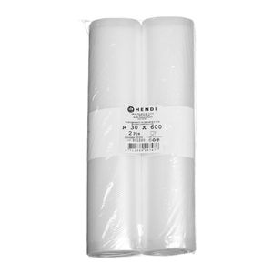 Rotolo per Sottovuoto Goffrato HENDI, 2 Pezzi 6000x300mm, Sacchetti e Contenitori in EVA per Conservazione Alimenti - Product Image 1