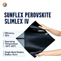 SunFlex - Cámara de Seguridad Inteligente con Celdas Solares de Perovskita para Interiores, Flexible, con Sensor de Luz Ambiental, Inalámbrica, sin Baterías, 35% de Eficiencia
