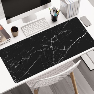 Custom Printing White Marble XXL Large Mousepad Thin Large Gaming <b>Mouse</b> Pad with Stitched Edges for Gaming Desktop Decoration - Product Image 1