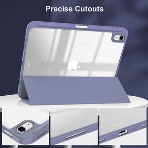 Trifold Acrylic rõ ràng trở lại vỏ mềm TPU từ trường hợp thông minh cho <span class=keywords><strong>iPad</strong></span> Pro 12.9 không khí 4 5 <span class=keywords><strong>iPad</strong></span> 2022 10th Gen 10.9 inch - Product Image 4