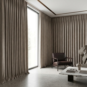Cortinas Elegantes de Terciopelo con Pliegues Puntiagudos DaiRui de Lujo con Ganchos - Product Image 2
