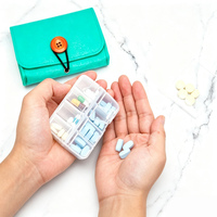 Offre Spéciale : Étui Portable en Feutre Non Tissé Tendance pour Pilules, Boîte de Rangement de Haute Qualité en EVA + PP pour Usage Quotidien et Extérieur (Vente en Gros)