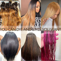 Extensions de cheveux humains vierges non traités, bande de cheveux humains crépus bouclés bruts du cambodge