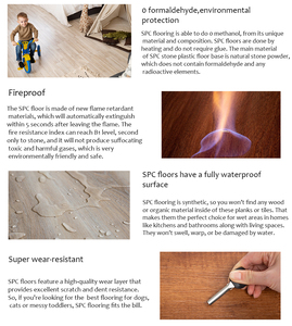 100% không thấm nước Lamin SPC Vinyl sàn 5 mét với Dễ dàng bấm vào hệ thống khóa gỗ nhìn <span class=keywords><strong>DIY</strong></span> dễ dàng cài đặt PVC gạch lát sàn - Product Image 5