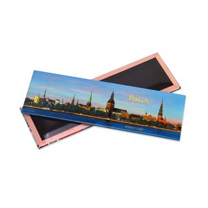Imán de nevera de recuerdo de Riga, tamaño personalizado, pegatinas magnéticas de hojalata para fotos - Product Image 2