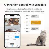 Alimentador automático para perros OEM 5L APP Tuya con cámara, Audio bidireccional, grabación de voz, visión nocturna, comida seca, alimentador inteligente para mascotas con cámara
