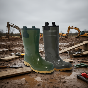 Bottes de sécurité Ttake Green PVC hautes jusqu'au genou 46 Para Sole - Product Image 3