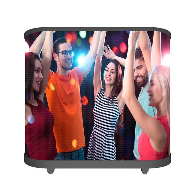 Seamless Visual Dj Desk Stand Facade Booth Podium Table Portable Led Video Display Screen 1.8 Dj Booth