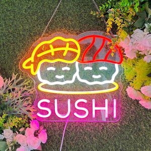 Sushi neon light LED luminous <b>sign</b> wall decoration light sushi shop signboard indicator light ambient light luminous <b>sign</b> 5V 12V - Product Image 4