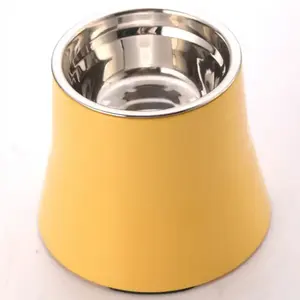 Mangkuk Anjing Anti-Selip dari Stainless Steel dengan Stand, Mangkuk Makan dan Minum Hewan Peliharaan dari Melamin untuk Penggunaan di Dalam Ruangan - Product Image 3