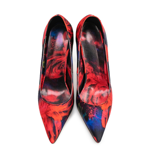 Escarpins à talons hauts fins à imprimés floraux, grande taille 47, pour femmes, multicolores, à talon aiguille, pour pieds larges, chaussures de soirée - Product Image 6