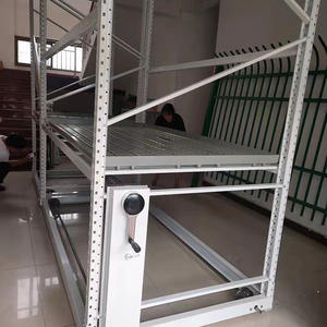 온실 플랜트 사용을위한 강철 및 플라스틱 트레이가있는 마이크로 그린 썰물 롤링 벤치용 대형 수경 수직 성장 테이블 - Product Image 2