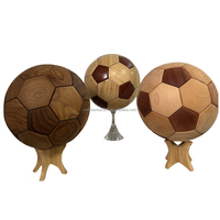 Ballon de football en bambou personnalisable, cadeau d'entreprise écologique de luxe et objets sportifs commémoratifs pour occasions spéciales
