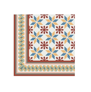 Fabricante de Baldosas de Cemento Entrelazadas Hidráulicas Personalizadas, Estilo Arabesco, Precio Económico - Product Image 1