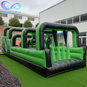 Venta caliente niños al aire libre de obstáculos inflables castillo inflable, juegos de deportes - Product Image 3