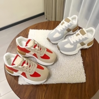 Nouvelles baskets de course décontractées à semelle épaisse et taille ajustée, style printemps 2026, avec semelle extérieure en caoutchouc, pour la marche