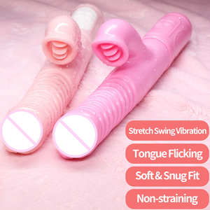 Hot Bán 2 Trong 1 Lưỡi Liếm Vibrator Dành Cho Người Lớn Quan Hệ Tình Dục Đồ Chơi G-Spot Âm Vật Kích Thích Nữ Masturbator Vibrator Đồ Chơi Tình Dục Cho Phụ Nữ - Product Image 6