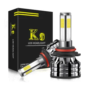 Lâmpada de farol para carro 50w, 10.000lm k9 h1 h4 h7 h11 h13 9005/hb3 9006/hb4 9007 para carros