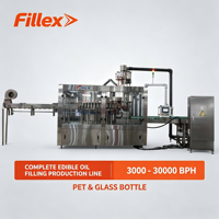 Mesin Pengisian Minyak Goreng Otomatis Multi-fungsi Presisi Tinggi Kontrol PLC Bahan Stainless Steel 304/316 Sistem Pengisian Gravitasi/Plunger 5L