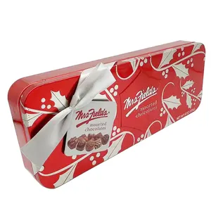 Hot Selling Custom Beautiful Chocolate Tin Can Packing Box Custom Logo Printed